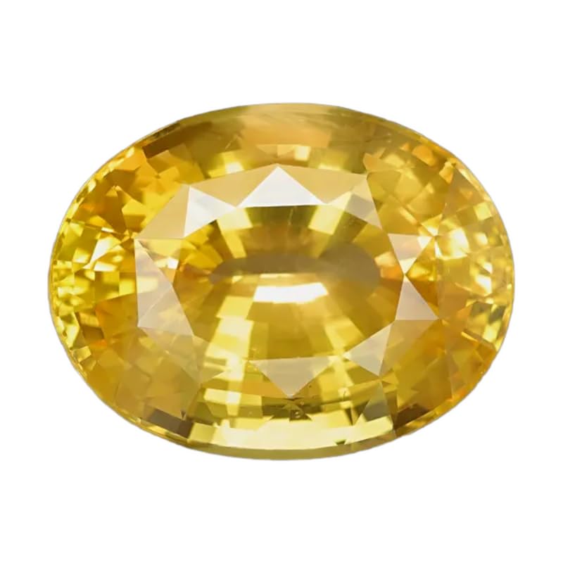 Shree Jewelrs - Piedra preciosa ovalada de zafiro amarillo... - Bijoux & Montres Amazon Espagne à 16.05€