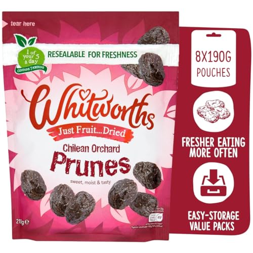 Whitworths Pitted Dried Prunes 190g | Incredibly Tasty... - Épicerie Amazon Royaume-Uni à 2.15€