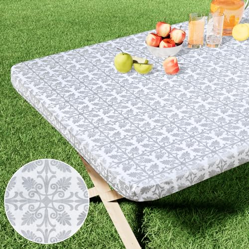 misaya Rectangle Vinyl Table Cloth, Elastic Fitted Flannel... - Sports & Fitness Amazon Royaume-Uni à 8.86€