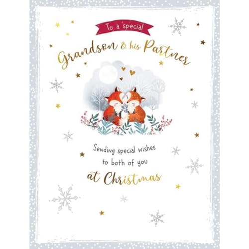 Character Christmas Card, Couple Grandson & Partner, Foxes... - Auto & Moto en promo à 1.72€
