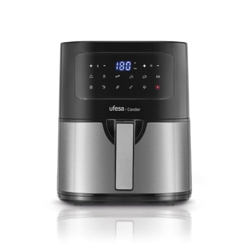 Ufesa Condor, Friteuse Air Fryer 4.5L, Inox, 10 programmes... - High-Tech & Électronique Amazon France à 60.10€