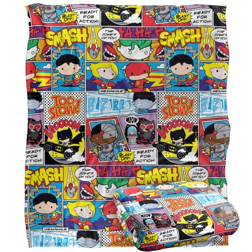LOGOVISION Justice League DC Heroes Chibi Plaid Ultra Doux... - Bricolage & Outils Amazon France à 17.53€