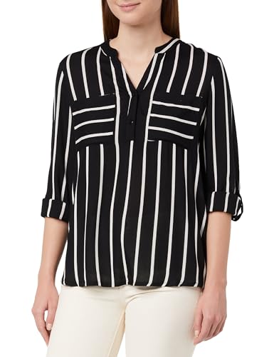 KAFFE Camicia da Donna a Righe V-Notch con Maniche Lunghe e... - Deal du jour à 16.01€