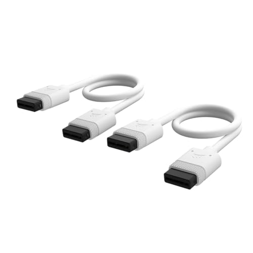 CORSAIR iCUE LINK Cables - 2x 200mm Recto - Blanco - High-Tech & Électronique Amazon Espagne à 9.90€
