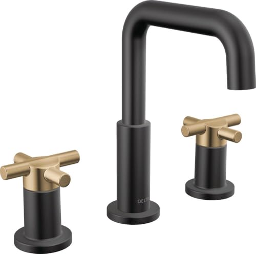 Delta Nicoli Matte Black/Brushed Gold Bathroom Faucet 3... - Sports & Fitness Amazon Espagne à 91.42€