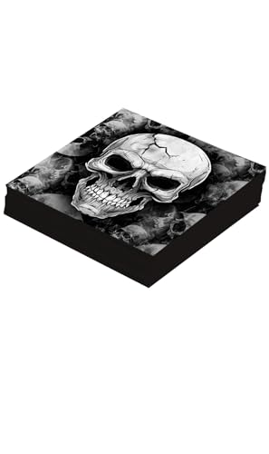 FIESTAS GUIRCA | 20 Serviettes Tête de Mort Jetables (16x16... - Maison & Cuisine Amazon France à 0.60€