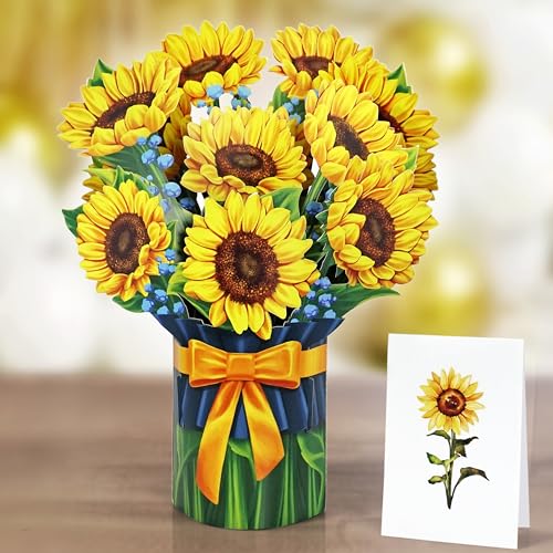CUTPOPUP - Ramo de girasol, tarjeta de cumpleaños, tarjeta... - Deal du jour à 6.10€