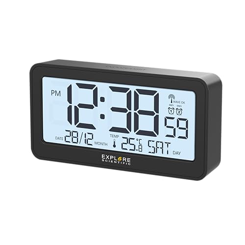 Explore Scientific, Reloj de Radio Despertador, LED Negro - DIY & Tools Amazon Spain à 20.43€