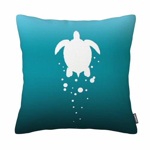 GSRONY Sea Turtle Throw Pillow Covers Sea Turtle Amp... - Maison & Cuisine en promo à 2.09€