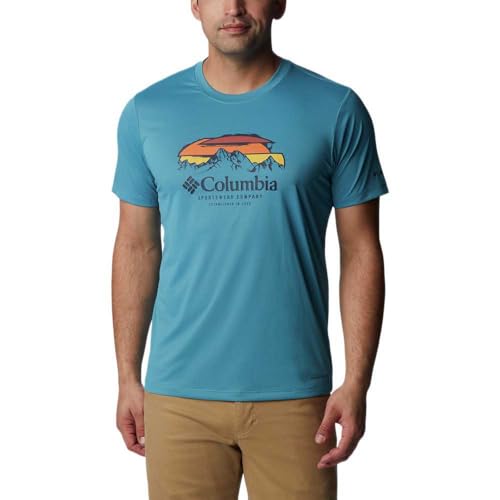 Columbia Hike Graphic SS tee Camiseta, Blue, XL para Hombre - Amazon Espagne à 14.90€
