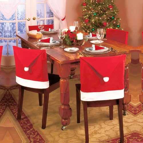 IHONYI Lot de 6 housses de chaise de Noël + housses de... - Maison & Cuisine Amazon France à 11.69€