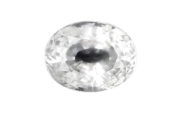 Shree Jewelrs 8,25 Karat weißer Saphir, ovale Form... - Bijoux & Montres en promo à 18.11€