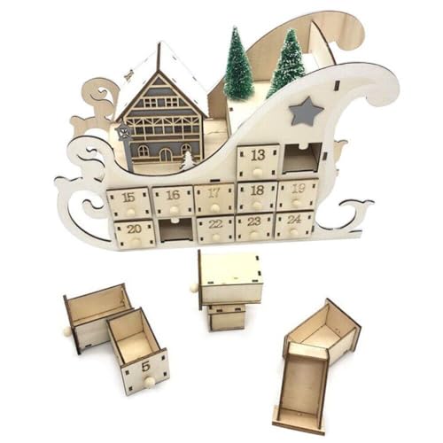 Luxylei Christmas Countdown Advent Calendar Ornament Tree... - Maison & Cuisine Amazon Royaume-Uni à 4.99€