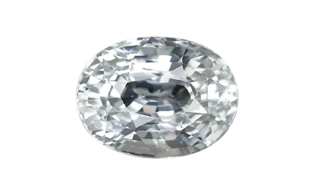 Shree Jewelrs - Piedra preciosa ovalada de zafiro blanco de... - Bijoux & Montres Amazon Espagne à 18.11€