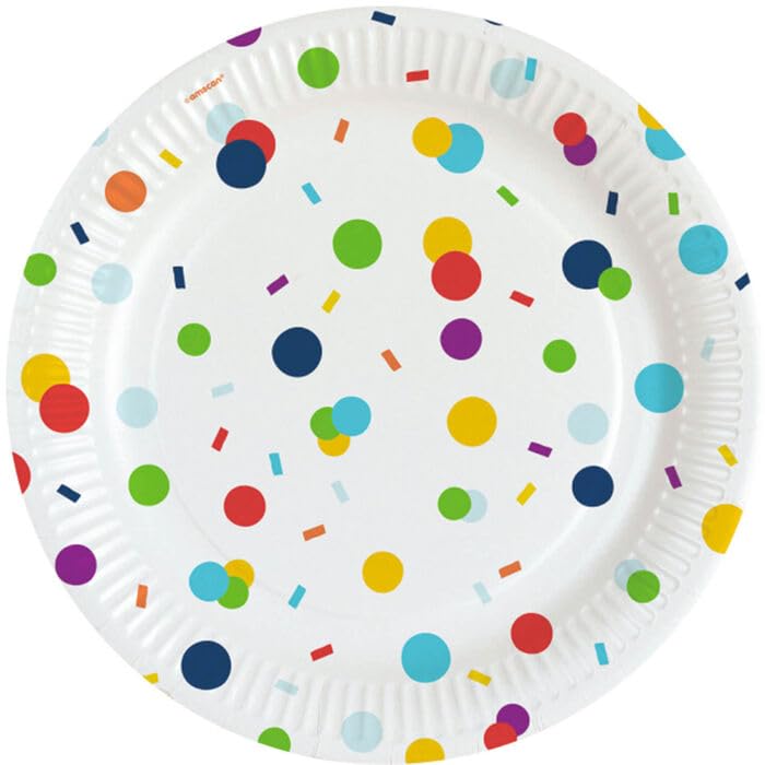 amscan Piatto di carta coriandoli - Auto & Moto Amazon Italie à 3.99€