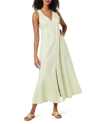 The Drop Blanca, Maxi Abito da Donna in Lino, con Bottoni... - Amazon Italy à 24.89€