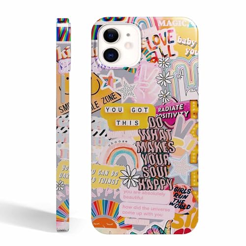 Vesidurt Positive Quotes Case for iPhone 12/12 Pro,Hippie... en promo sur Amazon