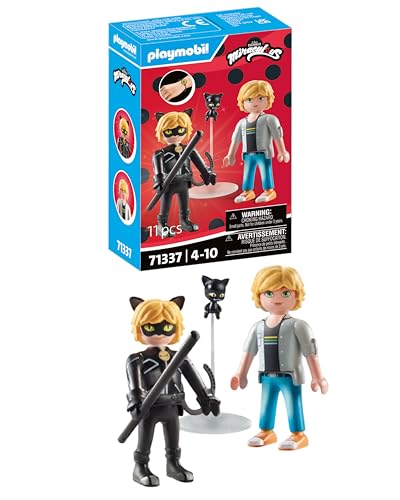 Playmobil 71337 Miraculous: Adrien & Cat Noir, including... - Jouets & Jeux Amazon Royaume-Uni à 6.49€
