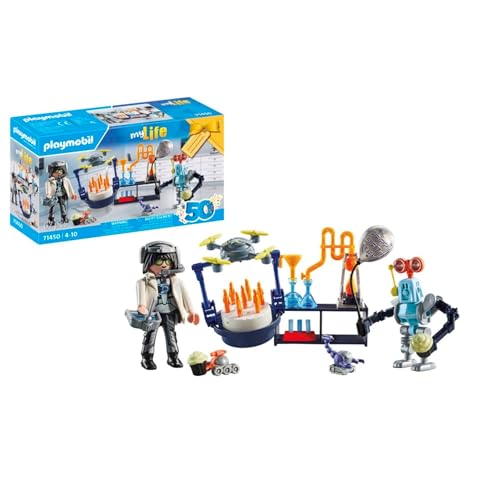 PLAYMOBIL myLife 71450 Investigador con Robots, Fiesta... - Jouets & Jeux en promo à 6.29€