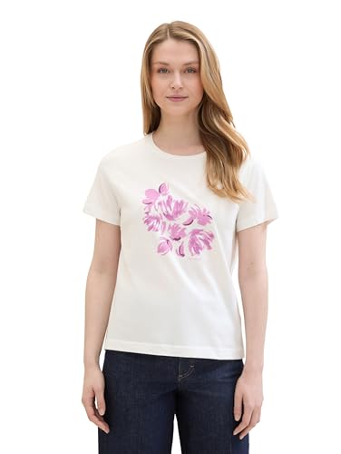 TOM TAILOR 1040544 Camiseta, 15221-Offwhite, XS para Mujer - Fashion & Clothing Amazon Spain à 15.67€