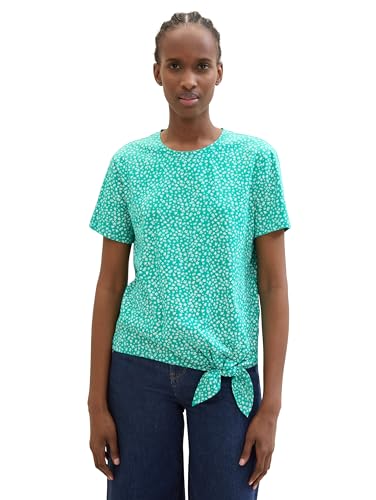 TOM TAILOR Denim 1040186 Camiseta, 35326-Green Minimal... - Bon plan à 8.12€