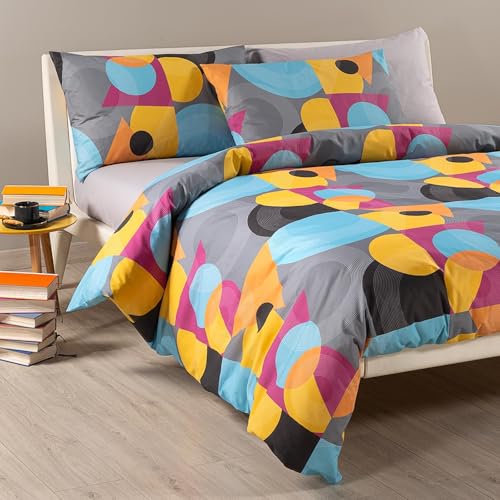 Caleffi – Juego de Funda Nórdica Doble 100% Algodón | Funda... - Jouets & Jeux en promo à 63.38€