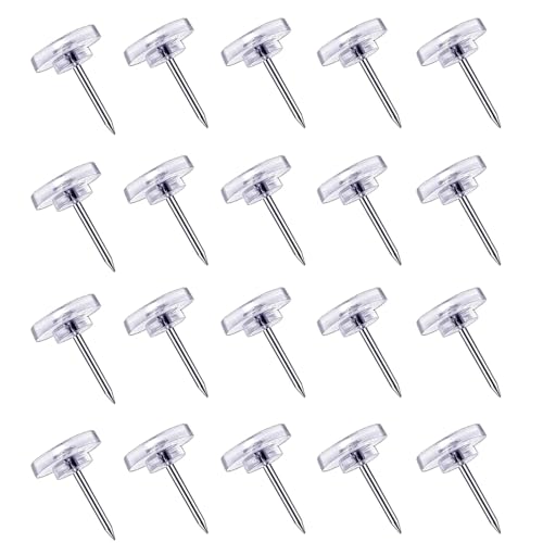 Lot de 150 punaises transparentes, punaises plates en acier... - Fournitures Bureau Amazon France à 10.21€