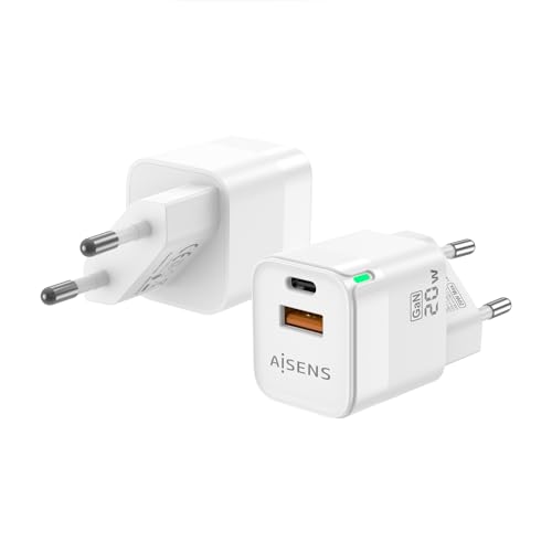 AISENS - ASCH-20W2P002-W - Cargador GAN 20W, 1XUSB-C PD3.0... - High-Tech & Électronique Amazon Espagne à 3.71€