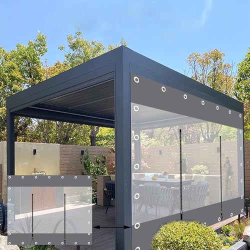 FENGZEQUAN Panneaux latéraux de bâche Transparente Grise... - Maison & Cuisine Amazon France à 129.31€