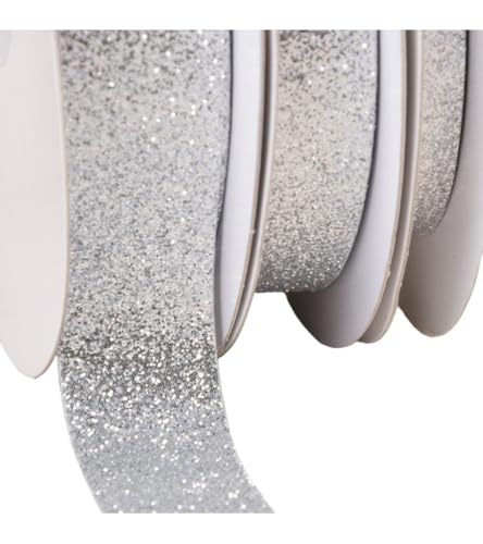 Spule 30 m glitzerndes Band Silber – Größe 15 mm - Amazon Allemagne à 0.99€