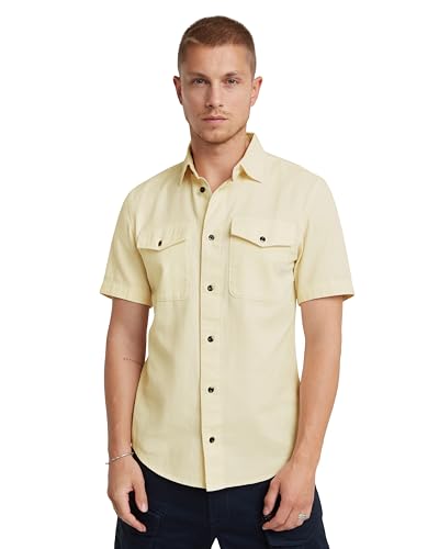 G-STAR Camisa Marine Slim, Camisetas para Hombre, Beige... - Amazon Espagne à 35.41€