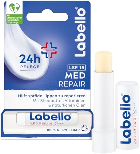Labello Med Repair Lippenpflegestift, mineralölfreie... - Auto & Moto Amazon Allemagne à 1.79€