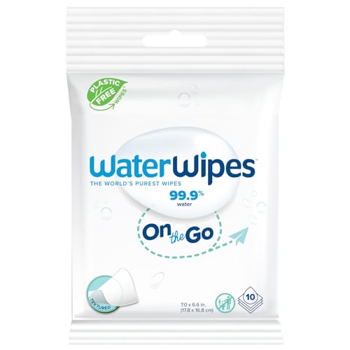 WaterWipes Lingettes en déplacement sans plastique, 99,9%... en promo à 2,35€ (-76%) sur Amazon FR