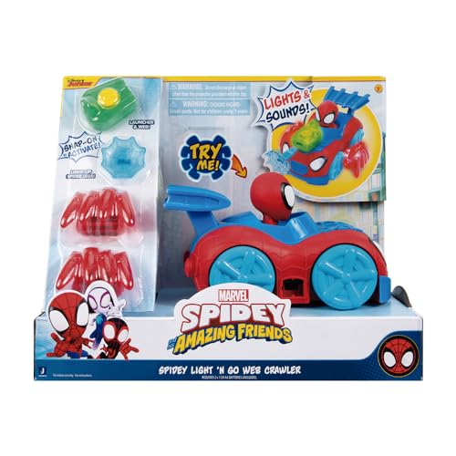 Marvel Spidey & His Friends Light & Go Web Crawler Fahrzeug - Maison & Cuisine en promo à 25.34€