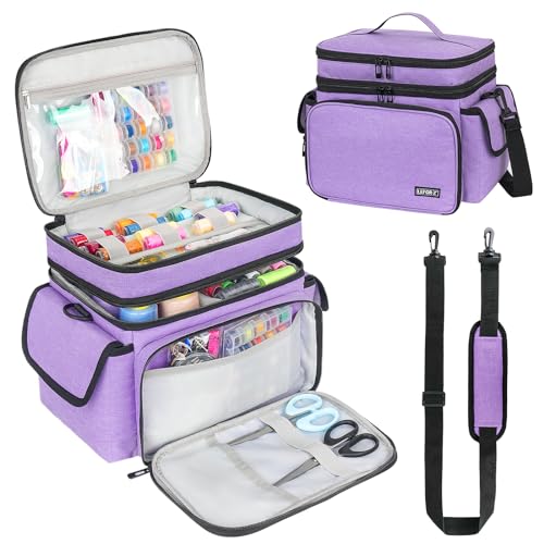 LEFOR·Z Nähzubehör-Organizer, doppellagige Aufbewahrungstasc... - Maison & Cuisine Amazon Allemagne à 9.11€