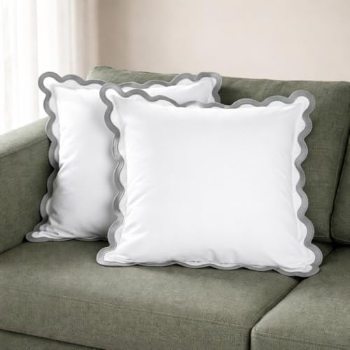 Folkulture Throw Pillow Covers 18x18, Set of 2 Decorative... - Maison & Cuisine Amazon Royaume-Uni à 11.91€
