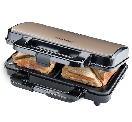 Bestron XL Sandwichera, Sandwichera tostadora con... - Auto & Motorcycle Amazon Spain à 24.77€