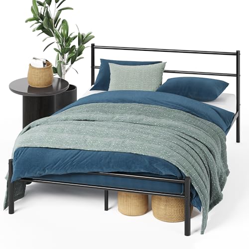 Zinus Geraldine Bett 140x200 cm - Höhe 30cm - Metall... - Home & Kitchen Amazon Germany à 46.08€