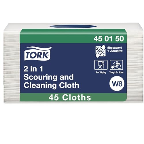 Tork Chiffon de nettoyage et récurage 2-en-1 blanc W8... - Nouvelle promo Amazon à 15.10€
