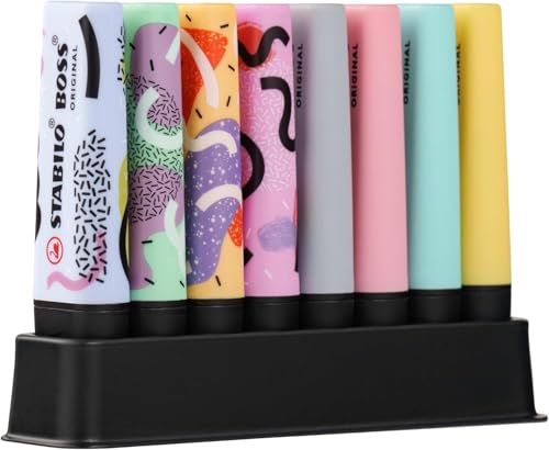 STABILO BOSS ORIGINAL - Evidenziatore - Desk-Set - 4 Pastel... - Fournitures Bureau en promo à 29.66€