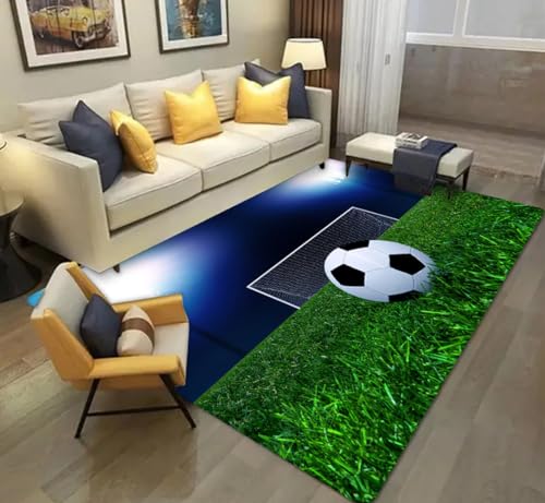 3D Fußball Teppich für Kinder Jungen - Geschenk und Deko... - Bon plan à 3.99€
