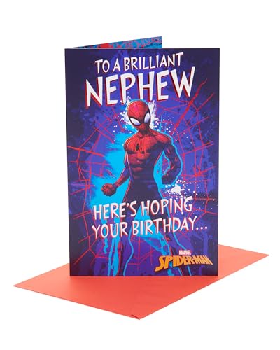 UK Greetings Marvel Spider-Man - Tarjeta de cumpleaños para... - Bon plan à 6.07€