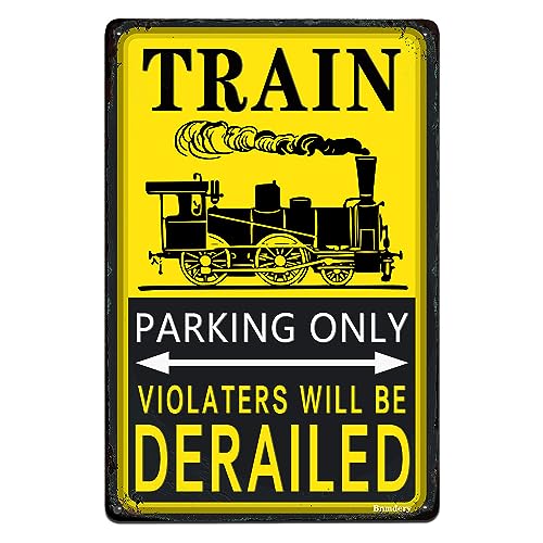Bnmdery Metal Sign Train Parking Only Vintage Decor Street... - Sports & Fitness Amazon Royaume-Uni à 1.00€