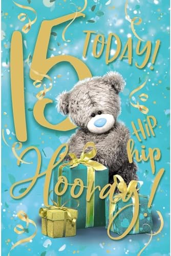 Me To You Tatty Teddy - Tarjeta de cumpleaños de 15 años... - Fournitures Bureau Amazon Espagne à 4.86€