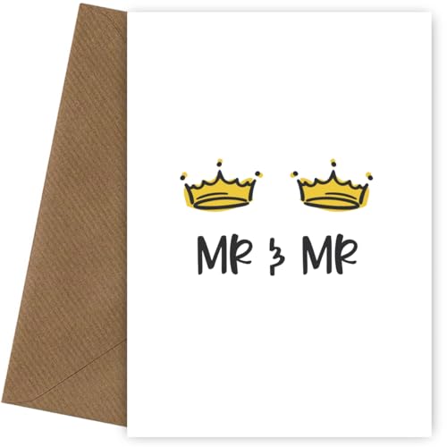 Congrats New Mr & Mr Wedding Day Card! Fun Wedding Card for... - Auto & Moto Amazon Royaume-Uni à 1.95€
