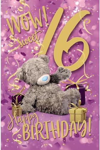 Me To You Tatty Teddy - Tarjeta de cumpleaños de 16 años... - Bon plan à 5.73€