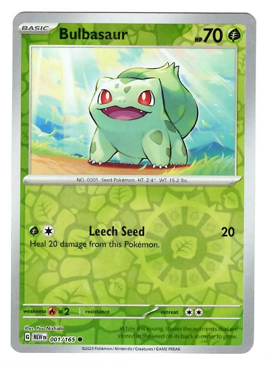 Pokemon - Bulbasaur 001/165 - Pokemon 151 - Feuille... - Jouets & Jeux en promo à 10.74€