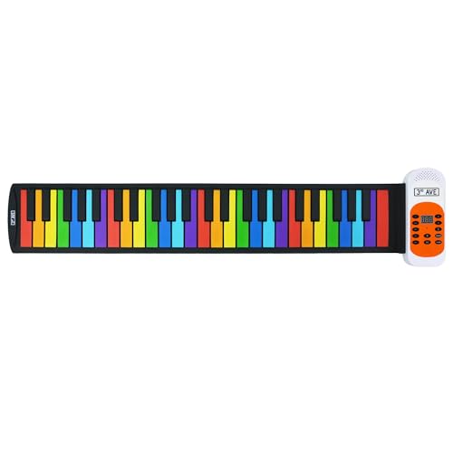 3rd Avenue 49 Key Rainbow Soft Touch Roll Up Piano Keyboard... - High-Tech & Électronique Amazon Royaume-Uni à 19.71€