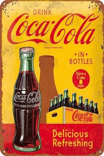 Coca Cola Metall-Blechschild, köstliches erfrischendes... - Maison & Cuisine Amazon Allemagne à 0.99€