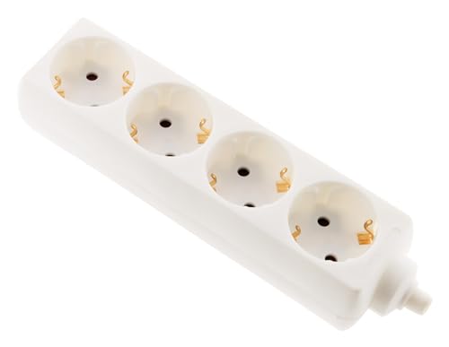 Zenitech - Multiprise 4 Prises Schuko 16A sans câble - Blanc en promo à 5,14€ (-55%) sur Amazon FR